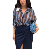 Gonna pareo in raso midi - 5108