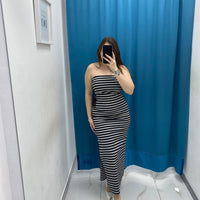 Vestito lungo a righe 19923