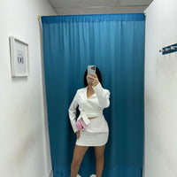 Coordinato giacca e gonna con rosa 13174