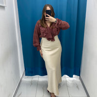 Camicia con rouches rossa 1882