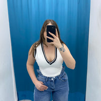 Body con scollo a V 33130