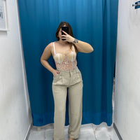 Pantalone wide leg 4916