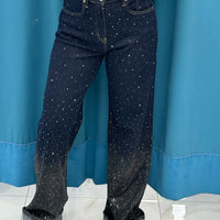 Jeans brillantini con risvolto 1315