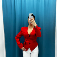 Giacca con cintura 6817