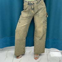 Jeans con tasche sabbiato 3327