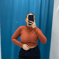 Maglia basic drappeggiata 5272