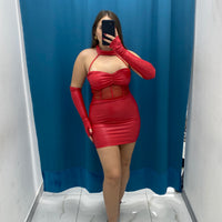 Vestito in ecopelle 6999