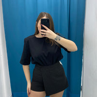 Maglia a mezze maniche con spalline 93755