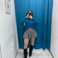 Gonna plissettata in lana 8040