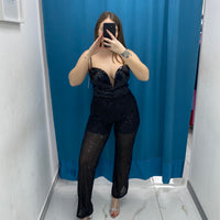 Pantalone paillettes