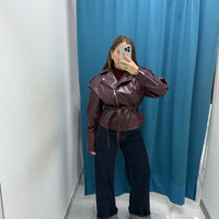 Denim Palazzo con Fondo Risvoltato-F31