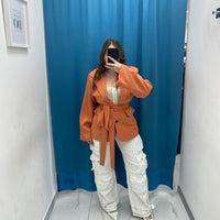 Giacca con cintura 3871