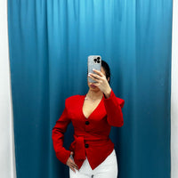 Giacca con cintura 6817