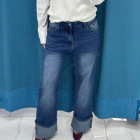 Jeans con risvolto 24176