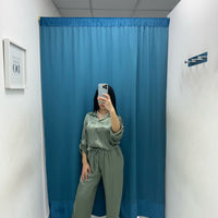 Pantalone palazzo satin 24205