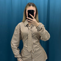 Camicia"Backline Tie Stripe Shirt"-13410