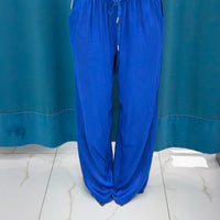 Pantalone palazzo satin 24205