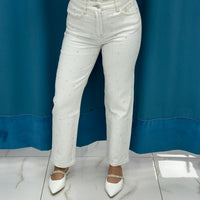Jeans skinny con brillantini 3053