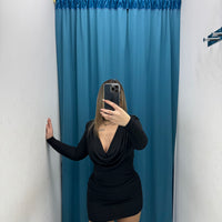 Vestito con drappeggio 12702