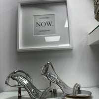Sandali argento con strass 2552