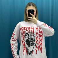 Maglia"Over Script Long Sleeve"-12363