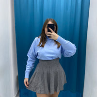 Gonna plissettata in lana 8040