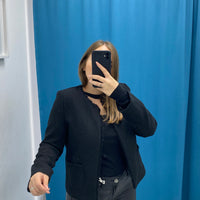 Giacca corta in tweed