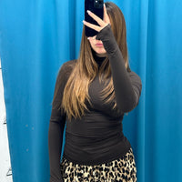 Maglia dolcevita lycra