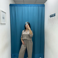 Pantalone palazzo satin 24205
