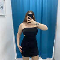 Vestito a fascia cut out