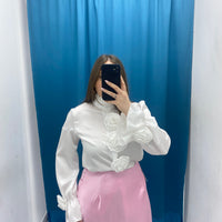 Camicia con rose 5925