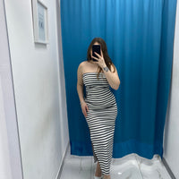 Vestito lungo a righe 19923