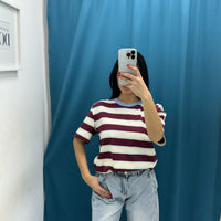 T-shirt a righe Lumina 2287