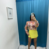 Gonna a pantaloncino giallo 246011
