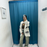 Jeans wide leg sabbiato 55382