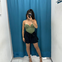 Gonna plissettata nera 9022