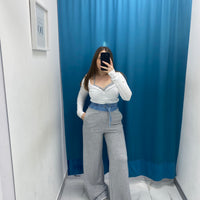 Pantalone di tuta con risvolto