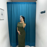 Vestito lungo con scollo sul retro 33994