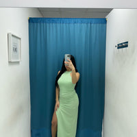 Vestito longuette con rouches 25111