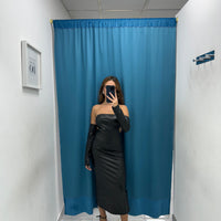 Vestito in ecopelle