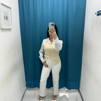 Jeans skinny con brillantini 3053