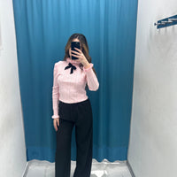 Pantalone a righe nero