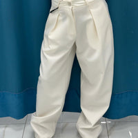 Pantalone slouchy panna Lumina 2220