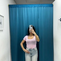 Body mezze maniche con scollo 5377