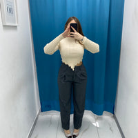 Pantalone slim fit grigio 1150
