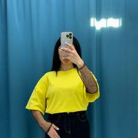 T-shirt con manica leopardata 36926