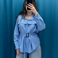 Camicia con cintura 15811