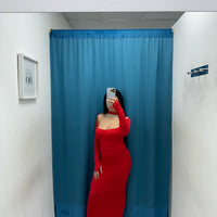 Vestito longuette con scollo 13584