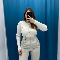Maglia con bottoni oro 88037