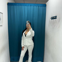 Pantalone slim bianco 51134